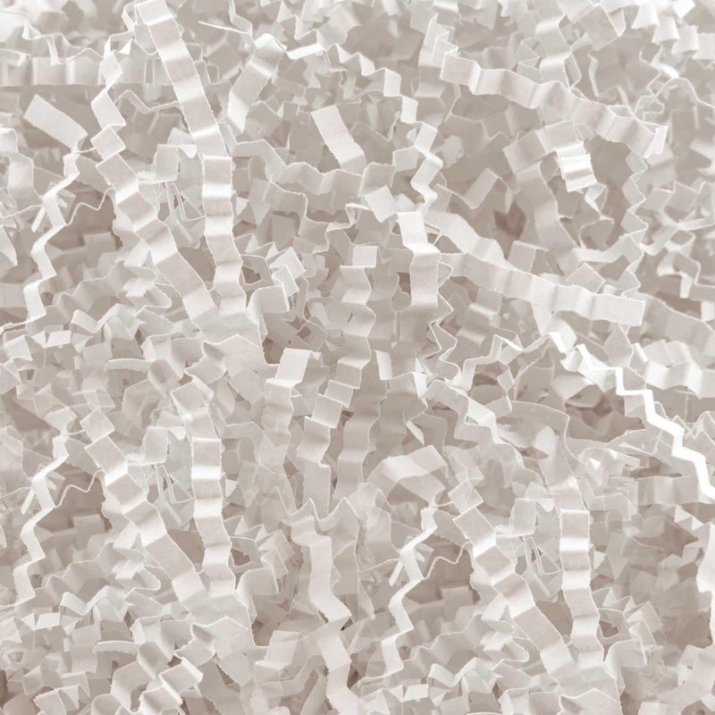 Caleihd 1LB Crinkle Paper Filler Cut Shredded Paper, Gift Box Baskets Wrapping and Filling for Easter, Birthday, Wedding, Christmas Decoration(White) - Image 1